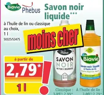 Norma Savon noir liquide offre