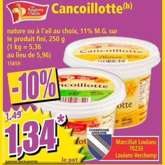 Norma Cancoillotte offre
