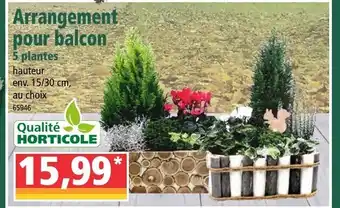 Arrangement pour balcon