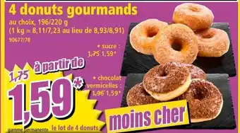 Norma 4 Donuts gourmands offre