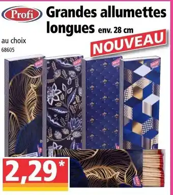 Grandes allumettes longues
