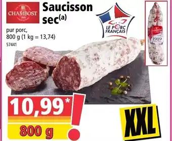 Norma Saucisson sec offre