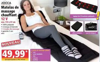 Matelas de massage chauffant