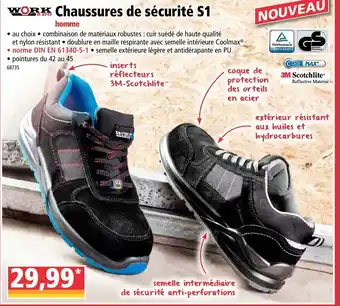 Norma Chaussures de sécurité S1 offre