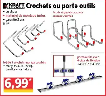 Crochets ou porte outils