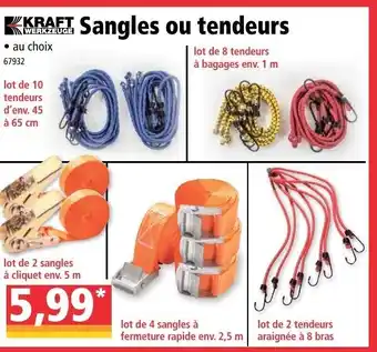 Sangles ou tendeurs