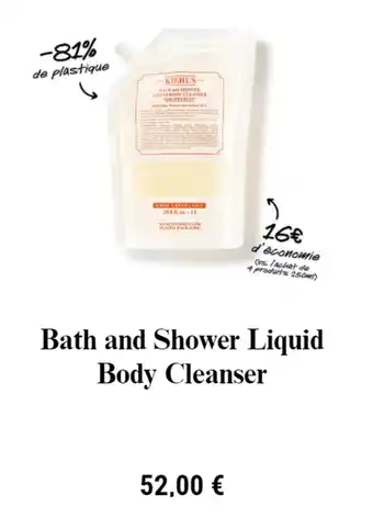 Bath and shover liquid body cleanser