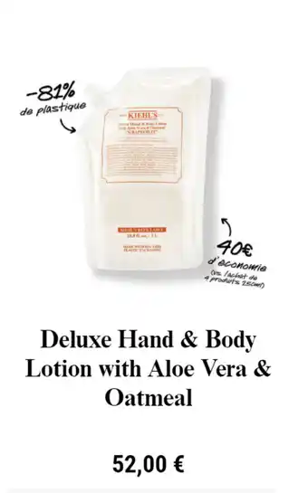 Deluxe hand & body lotion with aloe vera & oatmeal