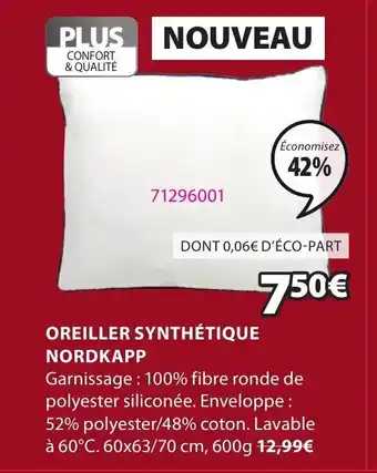 JYSK Oreiller synthétique nordkapp offre