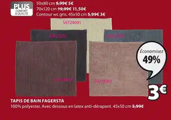 JYSK Tapis de bain fagersta offre