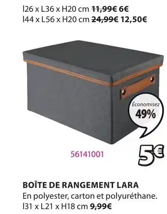 Boîte de rangement lara