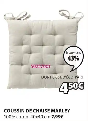 JYSK Coussin de chaise marley offre