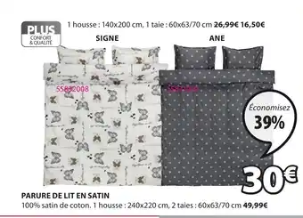 JYSK Parure de lit en satin offre