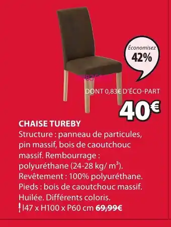 JYSK Chaise tureby offre