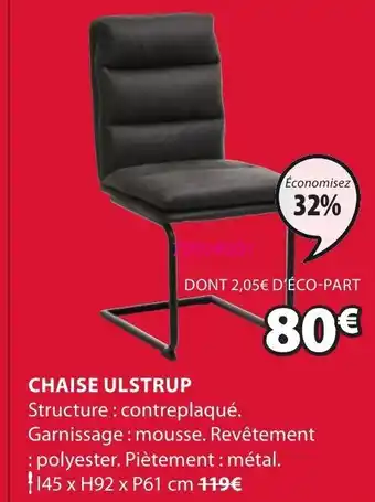 JYSK Chaise ulstrup offre