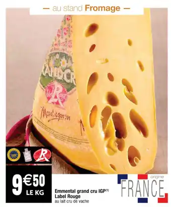 Cora x Carrefour Emmental grand cru IGP offre
