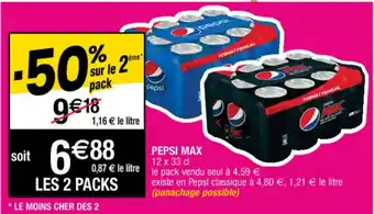 Cora x Carrefour Pepsi max offre