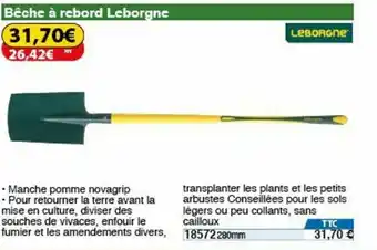 Béche A Rebord Leborgne