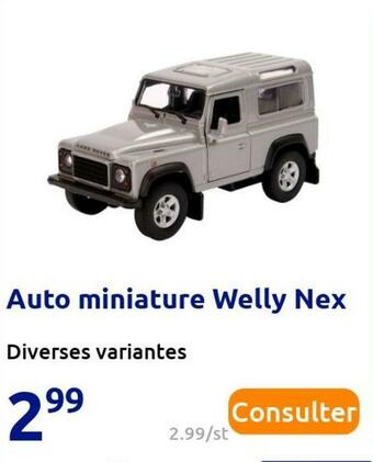 Action Auto miniature welly nex offre