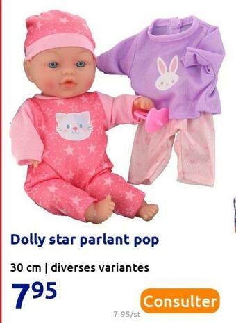 Action Dolly star parlant pop offre