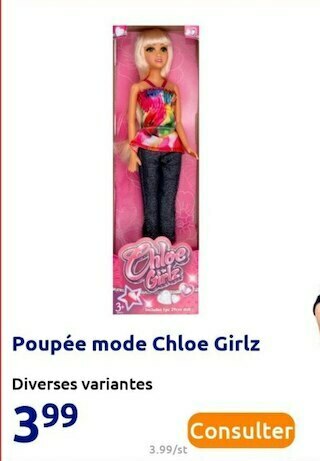 Action Poupée mode chloe girlz offre