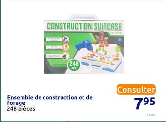 Action Ensemble de construction et de forage offre