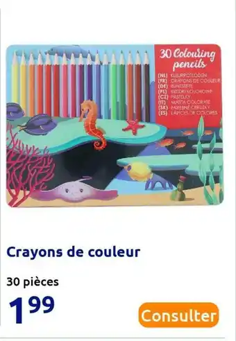 Action Crayons de couleur offre