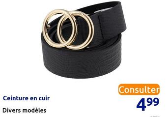 Action Ceinture en cuir offre