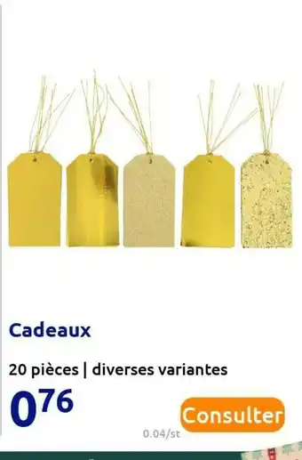 Action Cadeaux offre