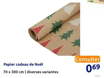 Action Papier cadeau de noël 70 x 300cm offre