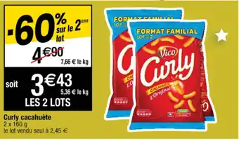 Curly cacahuète