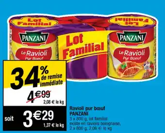 Cora x Carrefour Ravioli pur bœuf offre