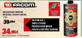 Autobacs Décrassant Moteur Intégral Curatif Diesel Facom offre