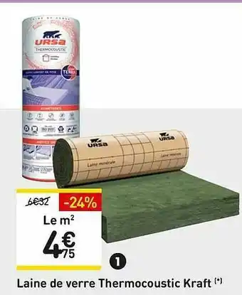 Laine De Verre Thermocoustic Kraft