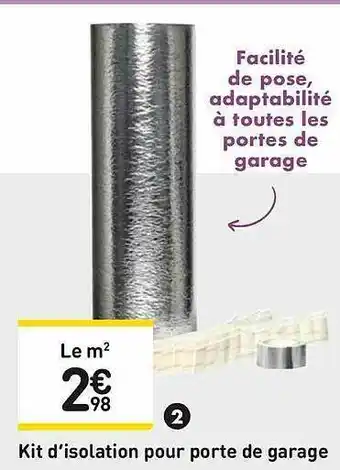Weldom Kit D'isolatioon Pour Porte De Garage offre