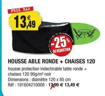 House Table Ronde + Chaises 120 -25% De Réduction