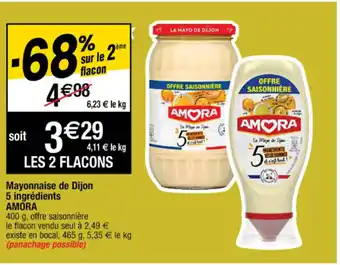 Cora x Carrefour Mayonnaise de dijon offre