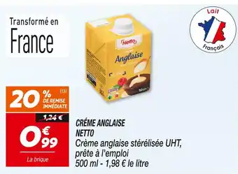 Netto NETTO CRÉME ANGLAISE offre