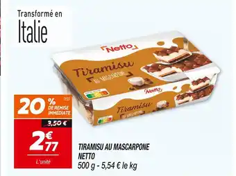 Netto NETTO TIRAMISU AU MASCARPONE offre