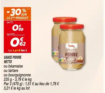Netto NETTO SAUCE POIVRE offre