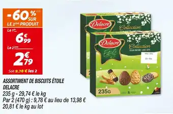 Netto DELACRE ASSORTIMENT DE BISCUITS ÉTOILE offre