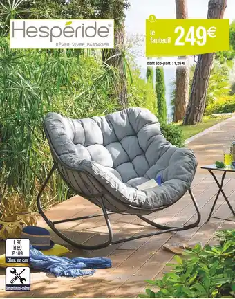 Cora Hespéride Fauteuil à bascule Paopao graphite offre