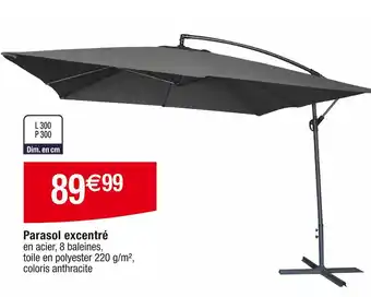 Cora x Carrefour Parasol excentré offre