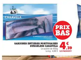 Super U SARDINES ENTIERES PORTUGAISES offre