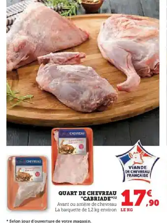 Super U QUART DE CHEVREAU offre