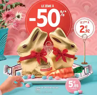Intermarché Hyper LAPIN OR CHOCOLAT AU LAIT LINDT offre