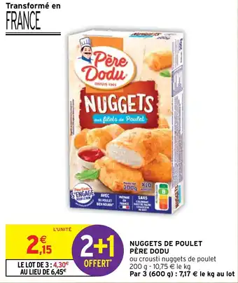 Intermarché Hyper NUGGETS DE POULET PÈRE DODU offre