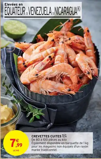 Intermarché Hyper CREVETTES CUITES offre