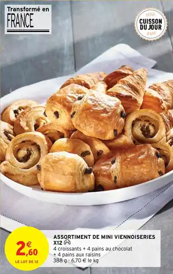Intermarché Hyper ASSORTIMENT DE MINI VIENNOISERIES X12 offre