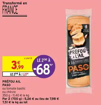 Intermarché Hyper PRÉFOU AIL PASO offre